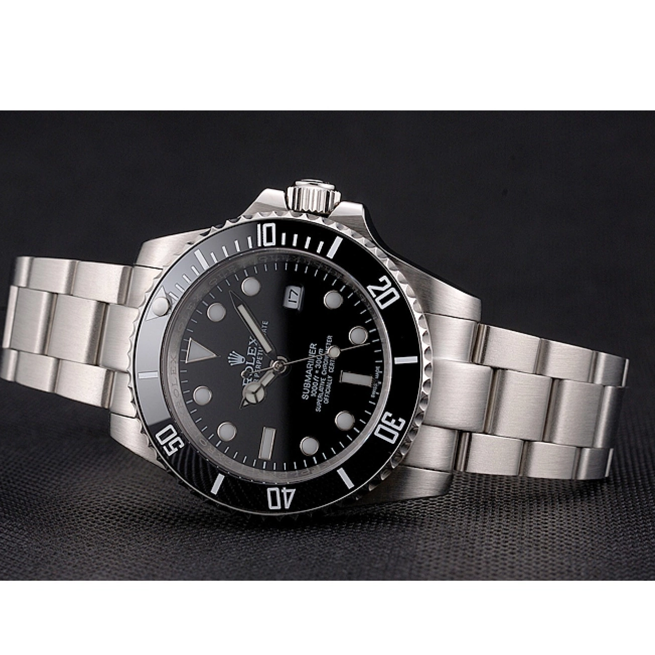 Rolex copies cheap Rolex Black Submariner Date Case Swiss Small Bezel Dial Bracelet Stainless Steel And And 0805